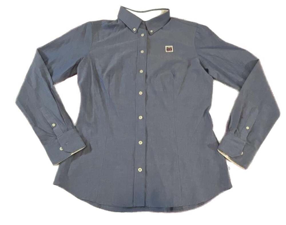 MINI Cooper Official Brand Long Sleeve Button-Down Shirt Woman’s Fitted Medium